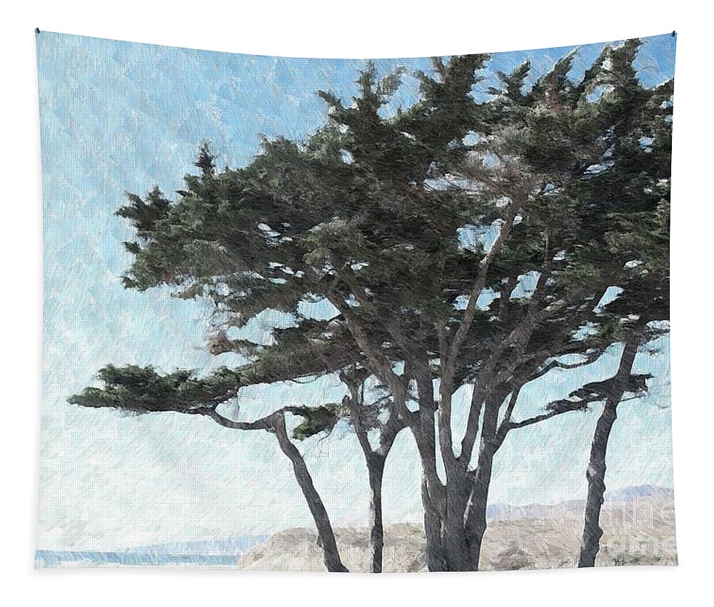Beach Tapestry featuring the photograph Beach Pine by Katherine Erickson