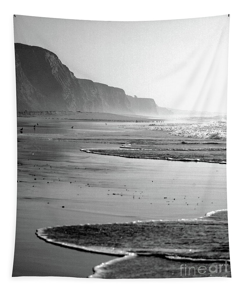 Coast Tapestry featuring the photograph Beach Waves by Kimberly Blom-Roemer