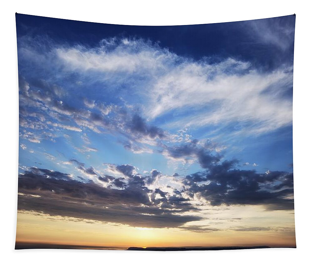 Sunset Landscape Tapestry featuring the photograph Beachy Head Sunset by Jarek Filipowicz
