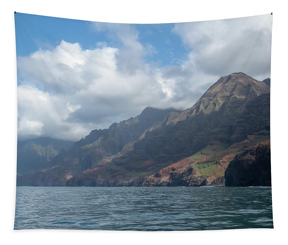 Napali Coast Tapestry featuring the photograph Beautiful Napali Coast in Hawaii by Auden Johnson