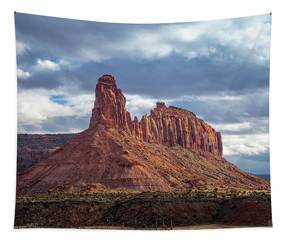Butte Tapestry featuring the photograph Beautiful Sandstone Fins of Utah by Andy Konieczny