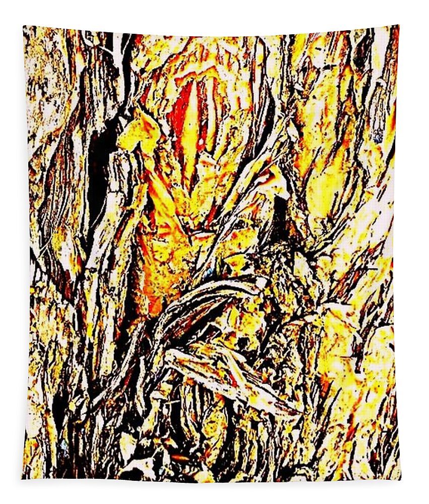 Tree Tapestry featuring the photograph Beautiful Tree Bark Study  by VIVA Anderson