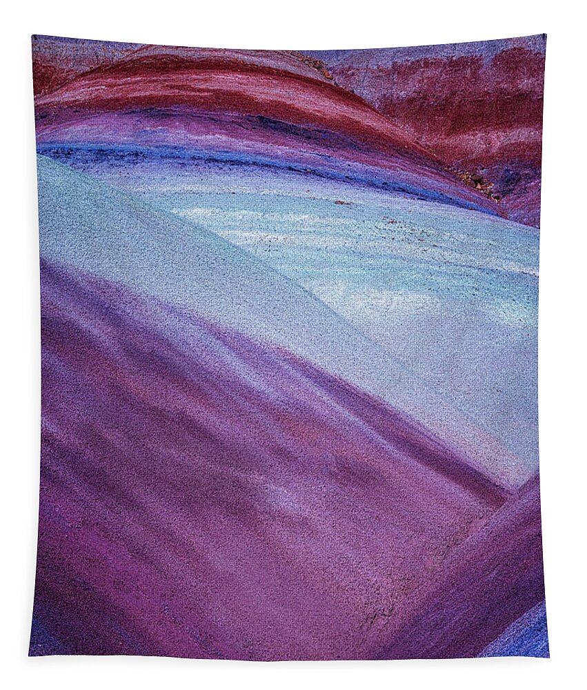 Bentonite Tapestry featuring the photograph Bentonite Hills Aerial UT by Susan Candelario