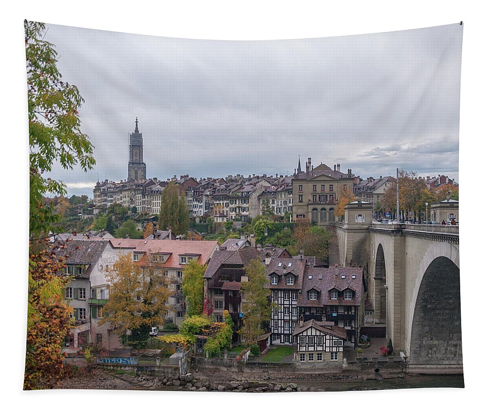 Bern Tapestry featuring the photograph Bern in Switzerland by Rob Hemphill