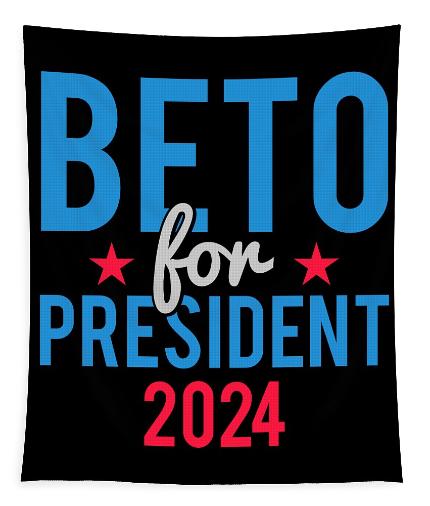 Democrat Tapestry featuring the digital art Beto For President 2024 by Flippin Sweet Gear