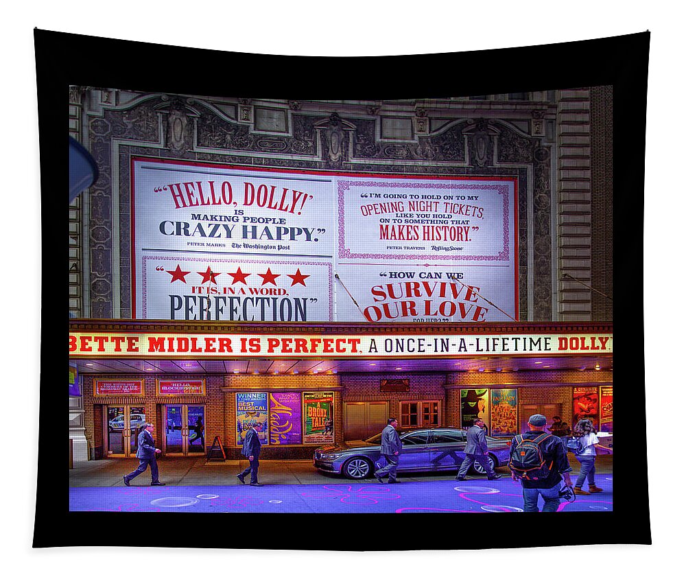 Hello Dolly Tapestry featuring the photograph Bette Midler in Hello Dolly by Mark Andrew Thomas
