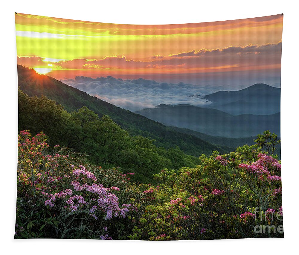 Mountain Tapestry featuring the photograph Beyond the Laurels by Anthony Heflin