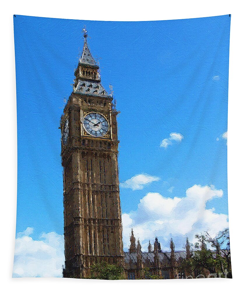Big Ben Tapestry featuring the photograph Big Ben by Brian Watt