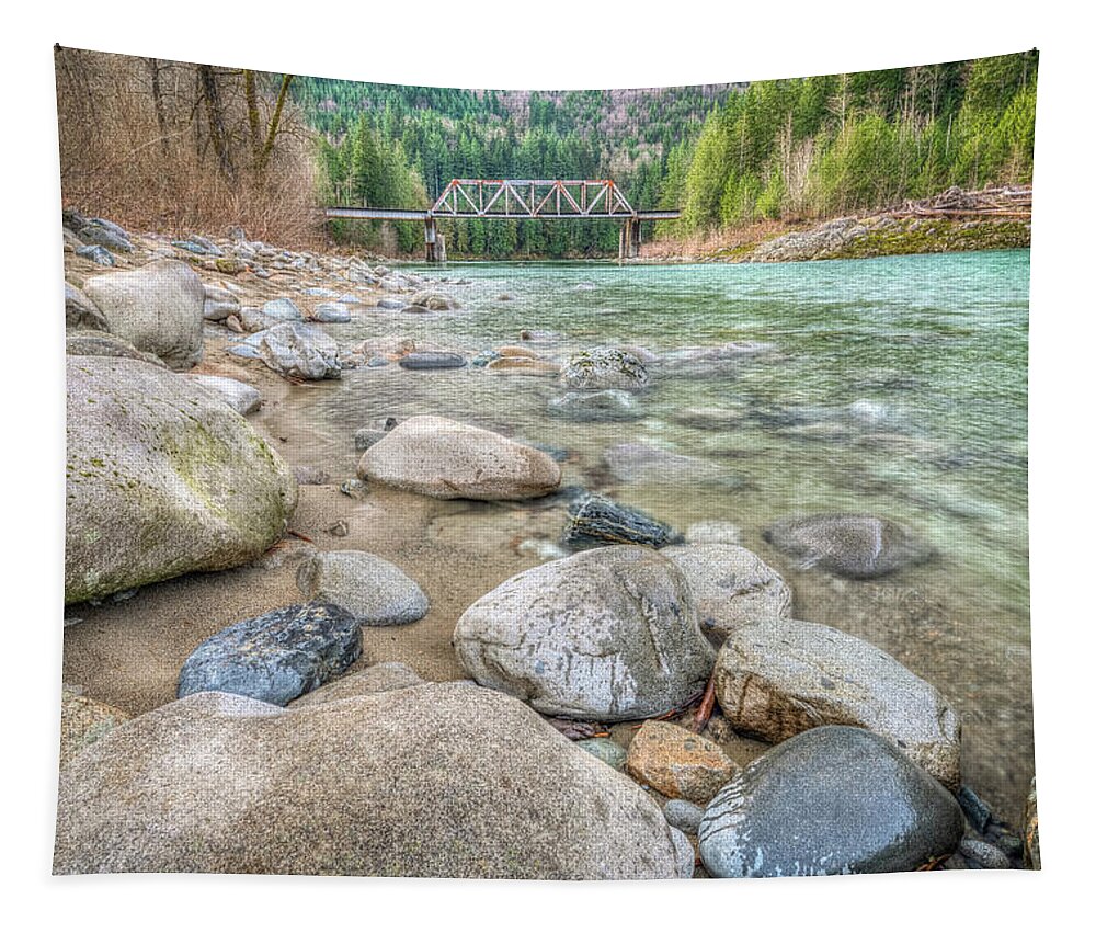 River Tapestry featuring the photograph Big Eddy by Spencer McDonald
