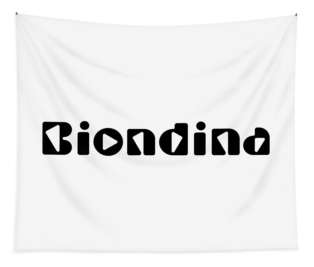 Biondina Tapestry featuring the digital art Biondina by TintoDesigns