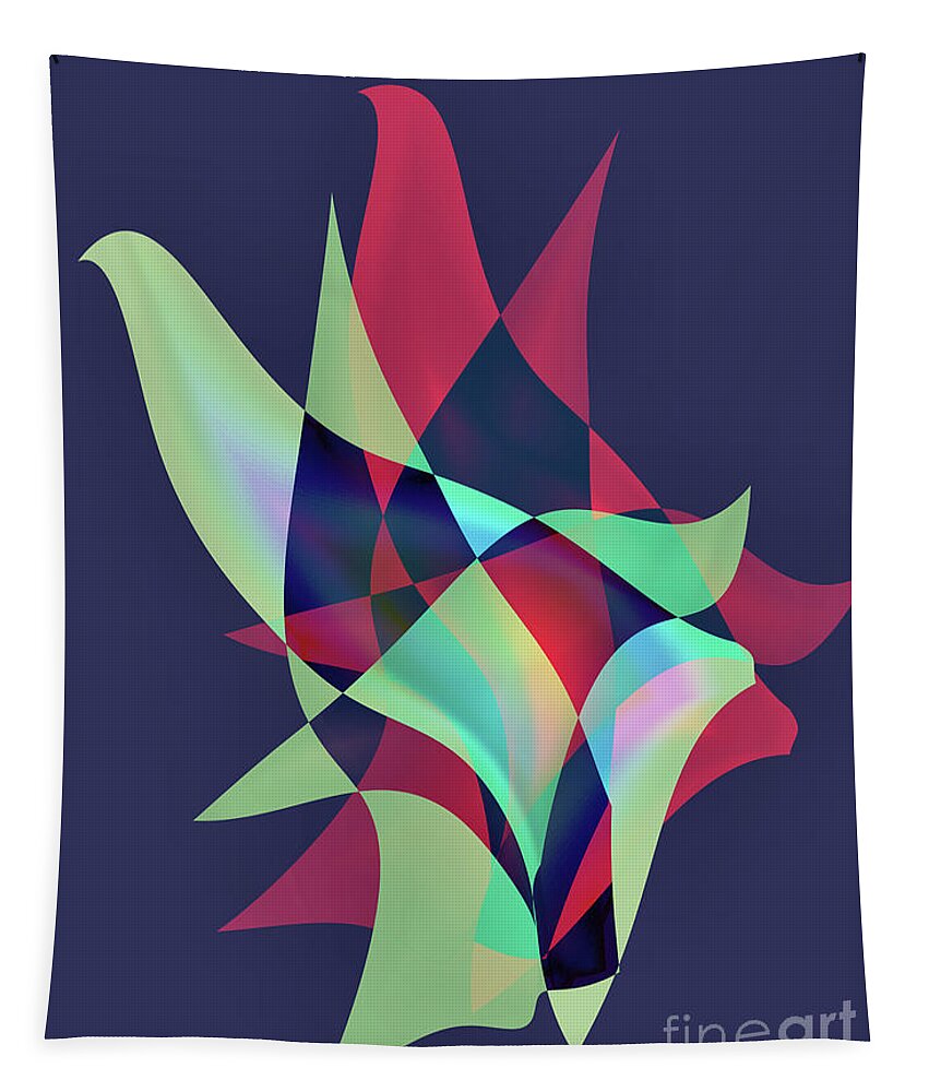 Design Tapestry featuring the digital art Birds in Flux by Kae Cheatham