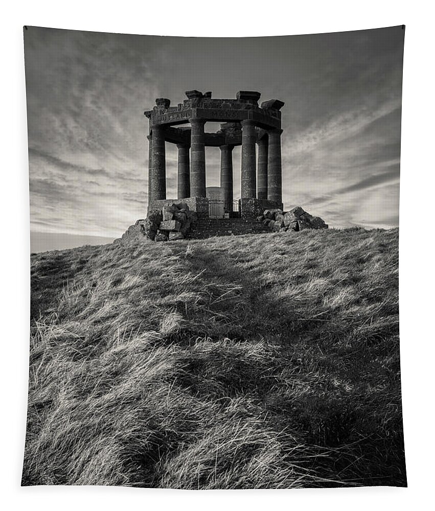 Stonehaven War Memorial Tapestry featuring the photograph Black Hill War Memorial by Dave Bowman