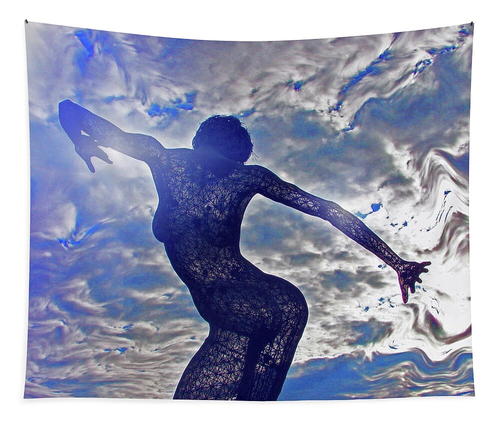 Black Tapestry featuring the photograph Blinded by Carl Moore
