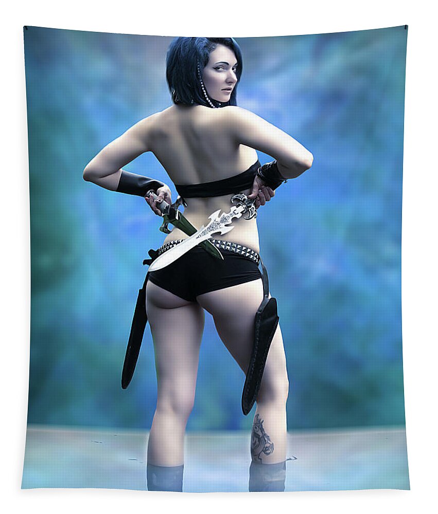 Fantasy Tapestry featuring the photograph Blue Amazon by Jon Volden