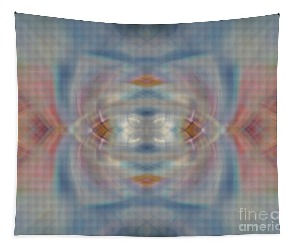 Abstract Tapestry featuring the photograph Blue Box by Cathy Donohoue