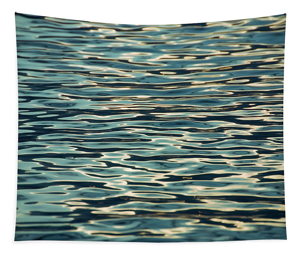 Abstract Water Tapestry featuring the photograph Blue Ocean by Naomi Maya