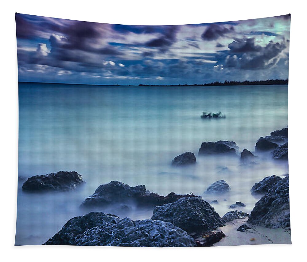 Skylight Tapestry featuring the photograph Blue Sunset by Montez Kerr