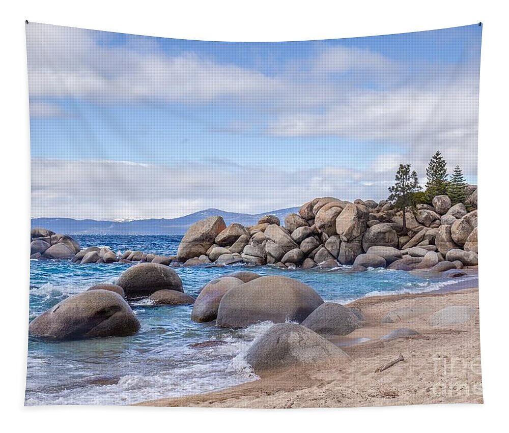 Lake Tahoe Tapestry featuring the photograph Blue Waters of Lake Tahoe by Leslie Wells