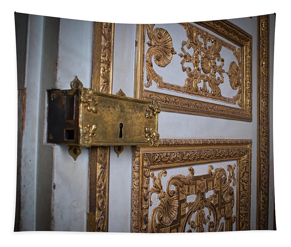 Art Tapestry featuring the photograph Boiserie in Versailles by Portia Olaughlin