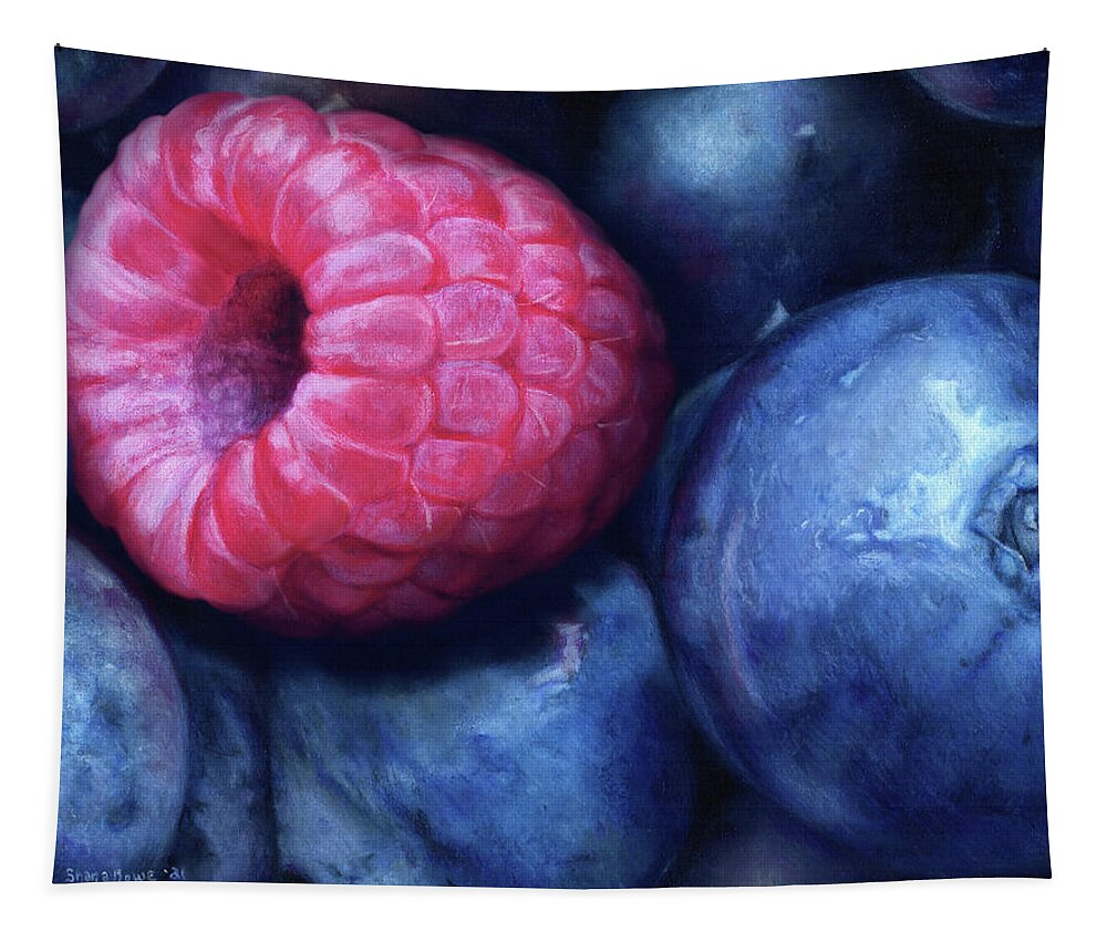 Fruit Tapestry featuring the mixed media Born to Stand Out by Shana Rowe Jackson