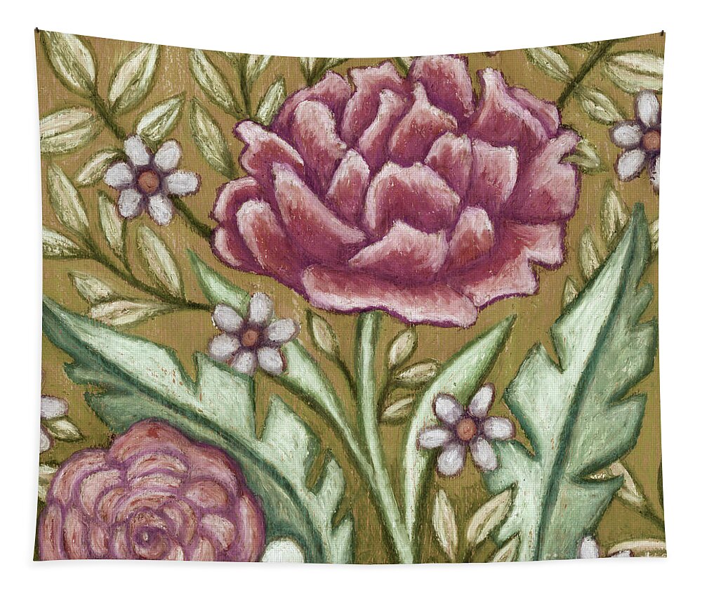 Zinnia Tapestry featuring the painting Botanical Therapy. Wildflora by Amy E Fraser