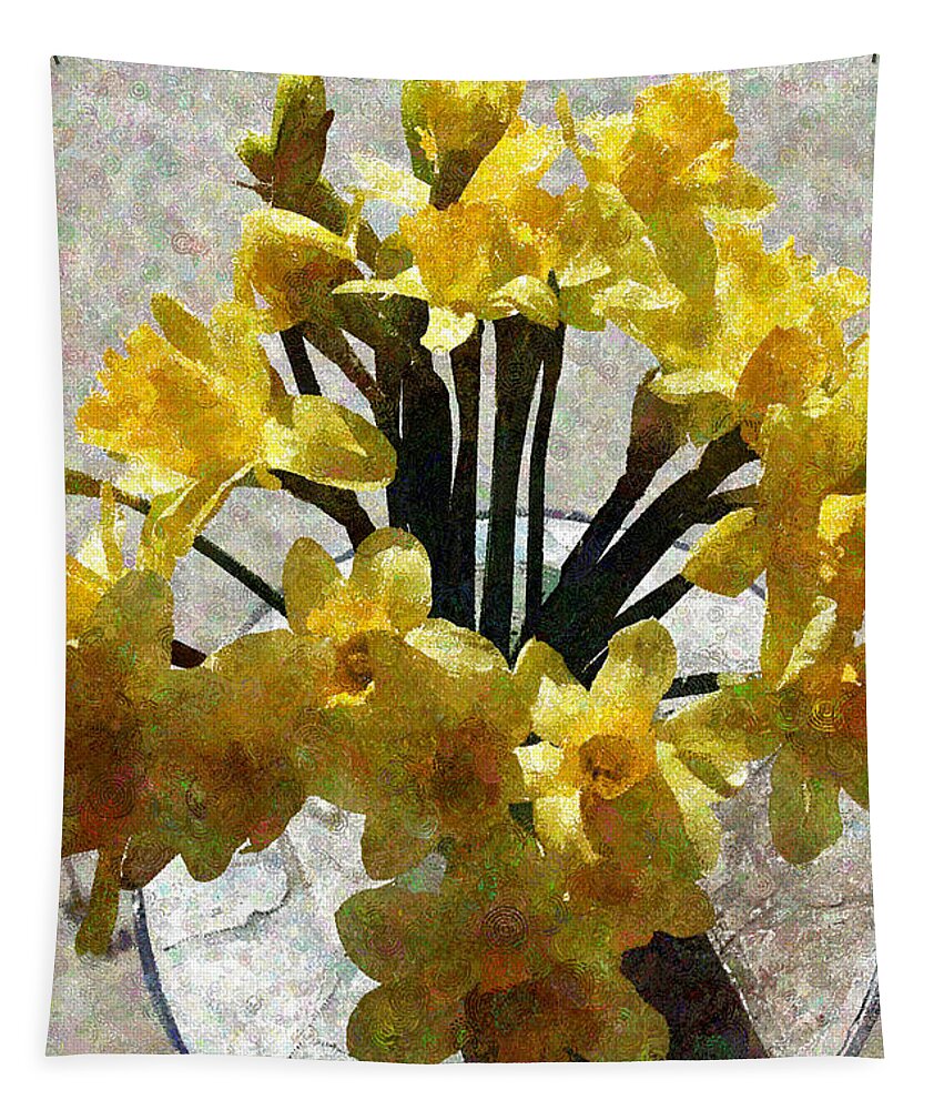 Daffodils Tapestry featuring the photograph Bouquet of Daffodils by Katherine Erickson