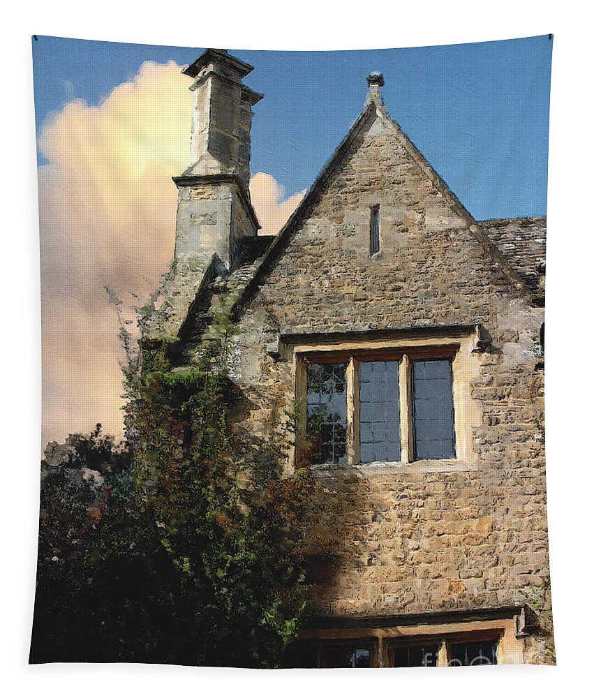 Bourton-on-the-water Tapestry featuring the photograph Bourton Sunset by Brian Watt