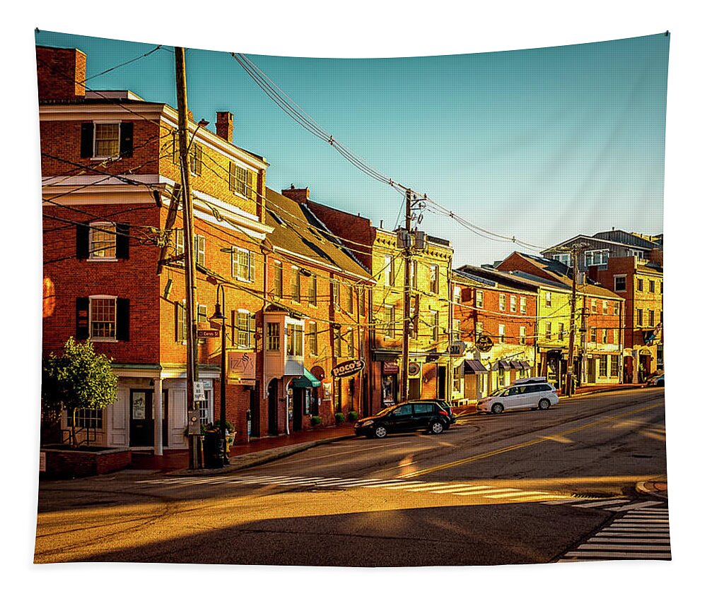 Architecture Tapestry featuring the photograph Bow Street  by Jeff Sinon