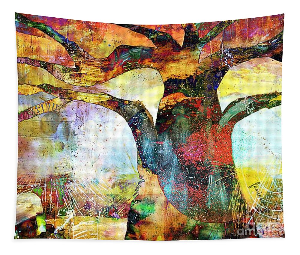 Fania Simon Tapestry featuring the painting Branching Out by Fania Simon
