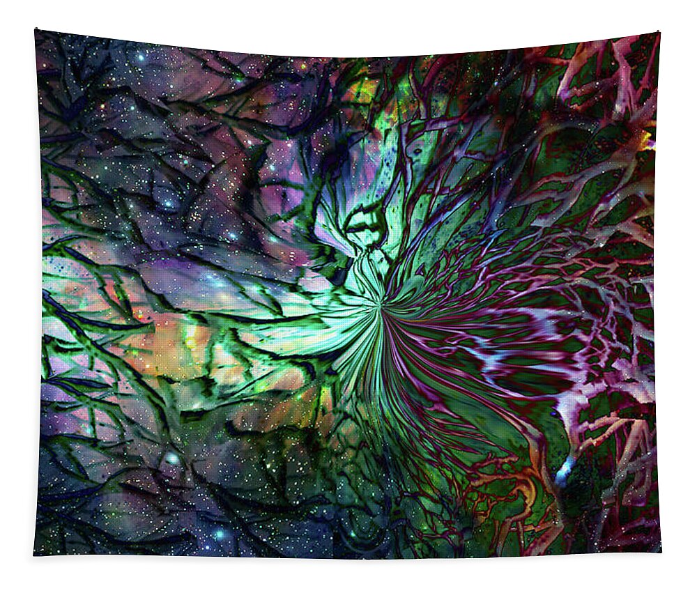 Branching Out Tapestry featuring the digital art Branching Out by Linda Sannuti