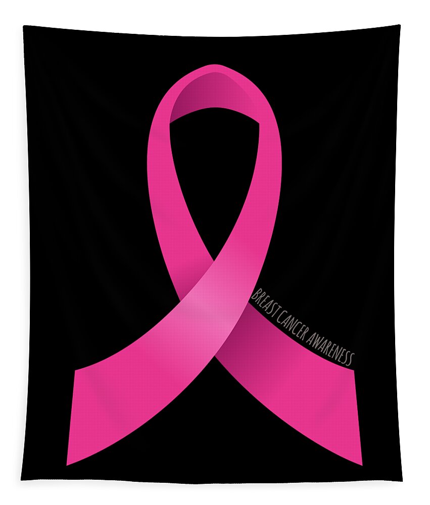 Cool Tapestry featuring the digital art Breast Cancer Awareness by Flippin Sweet Gear