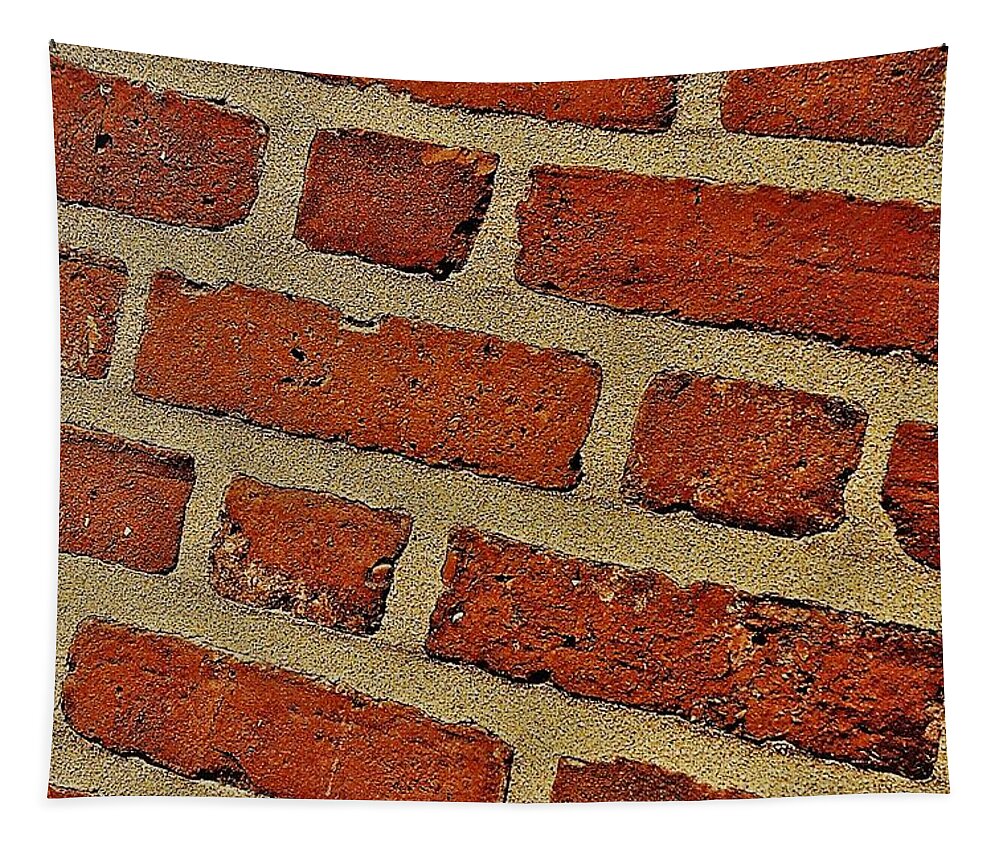 Brick Pattern Red Tapestry featuring the photograph Brick by John Linnemeyer