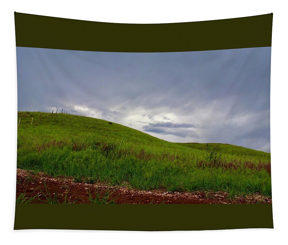 Hills Tapestry featuring the photograph Bright Hills by Yvonne M Smith