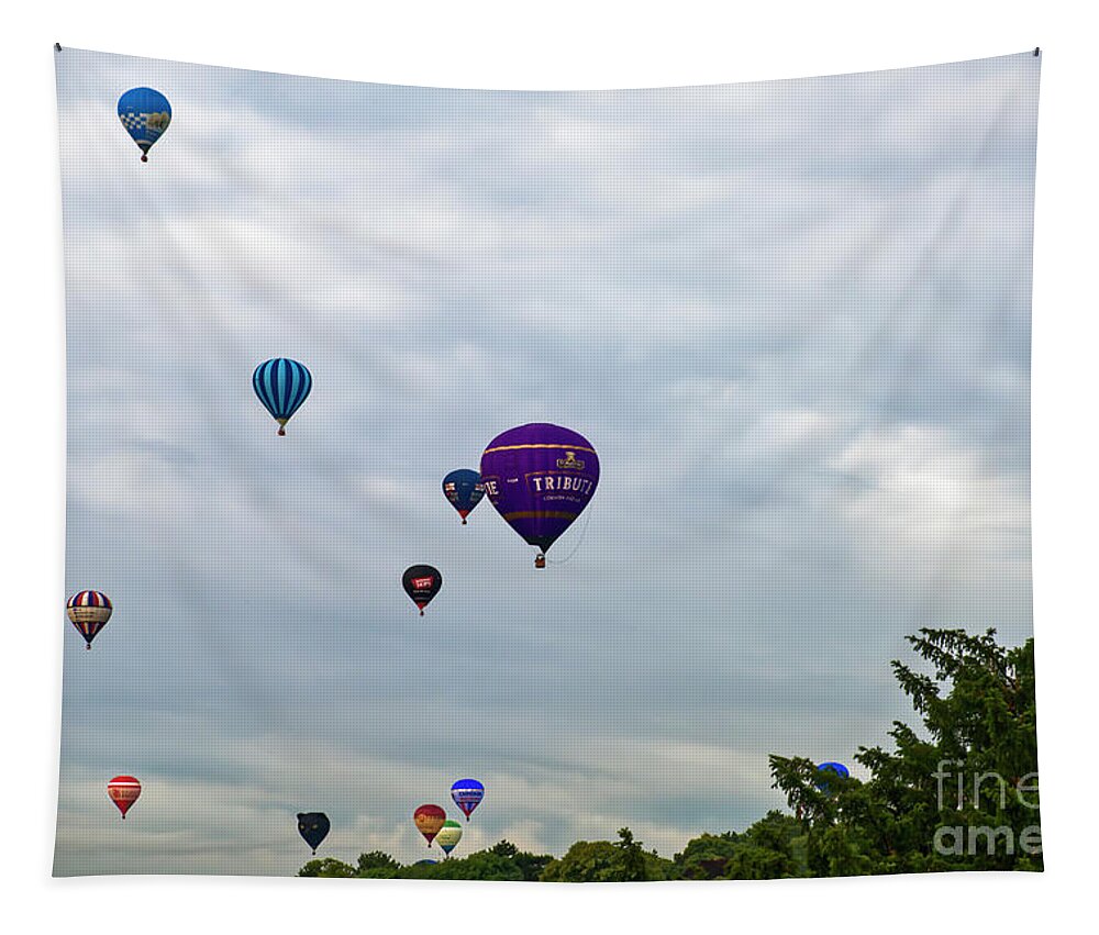 Horizontal Tapestry featuring the photograph Bristol Balloon Fiesta by Catherine Sullivan