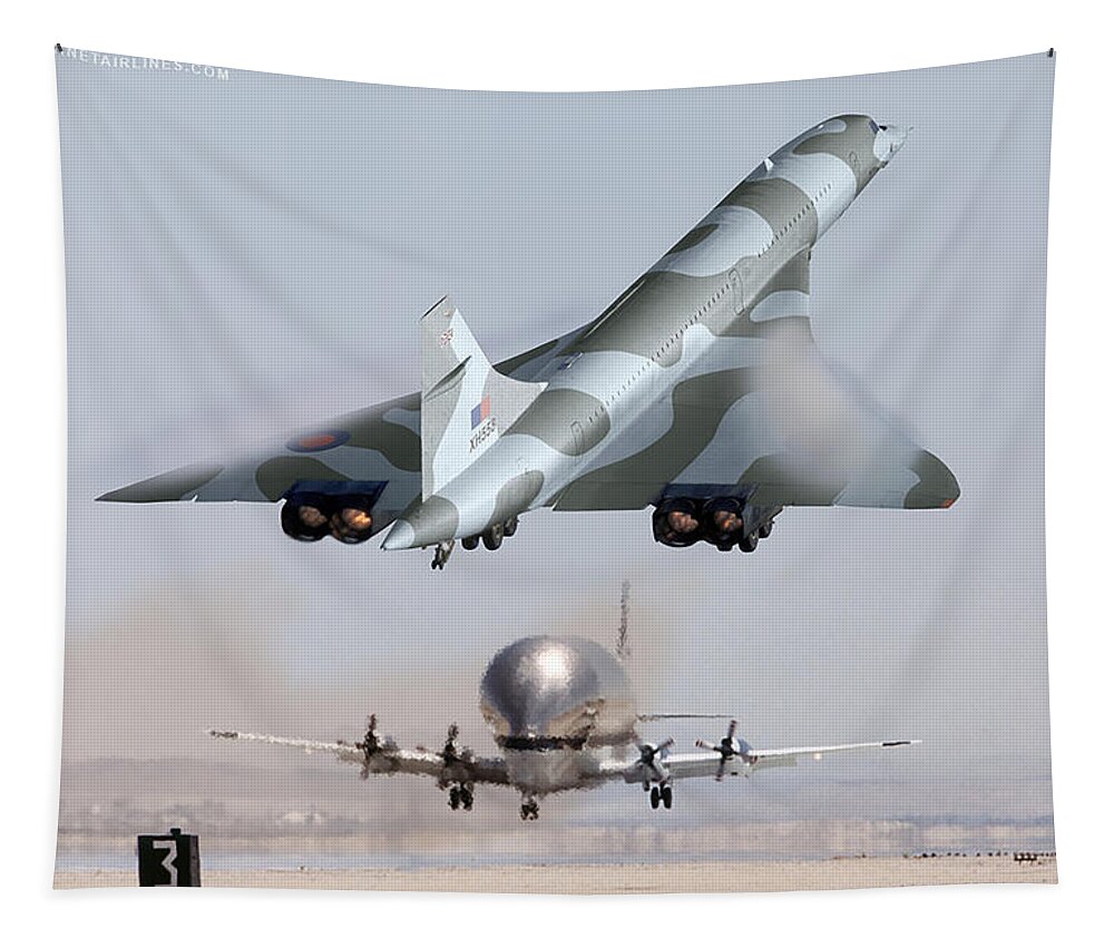 Aérospatiale Tapestry featuring the digital art British RAF SST by Custom Aviation Art