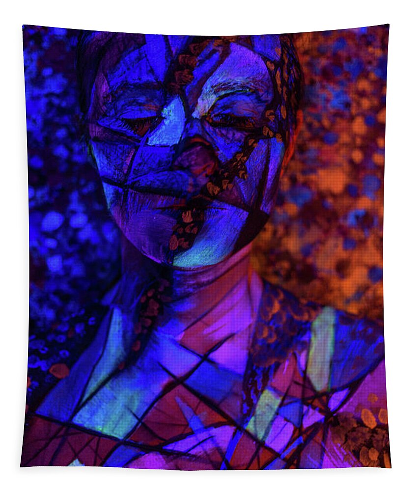 Bodypaint Tapestry featuring the painting Broken Pieces by Matt Deifer