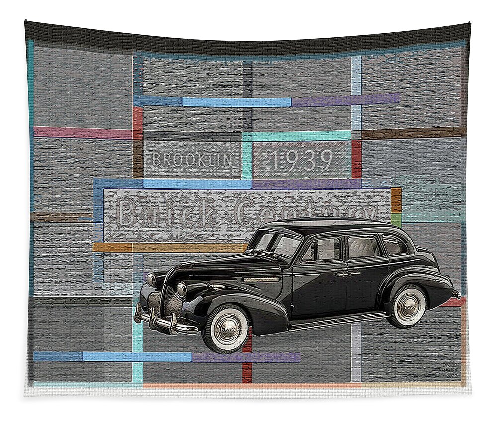 Brooklin Models Tapestry featuring the digital art Brooklin Models / Buick Century by David Squibb