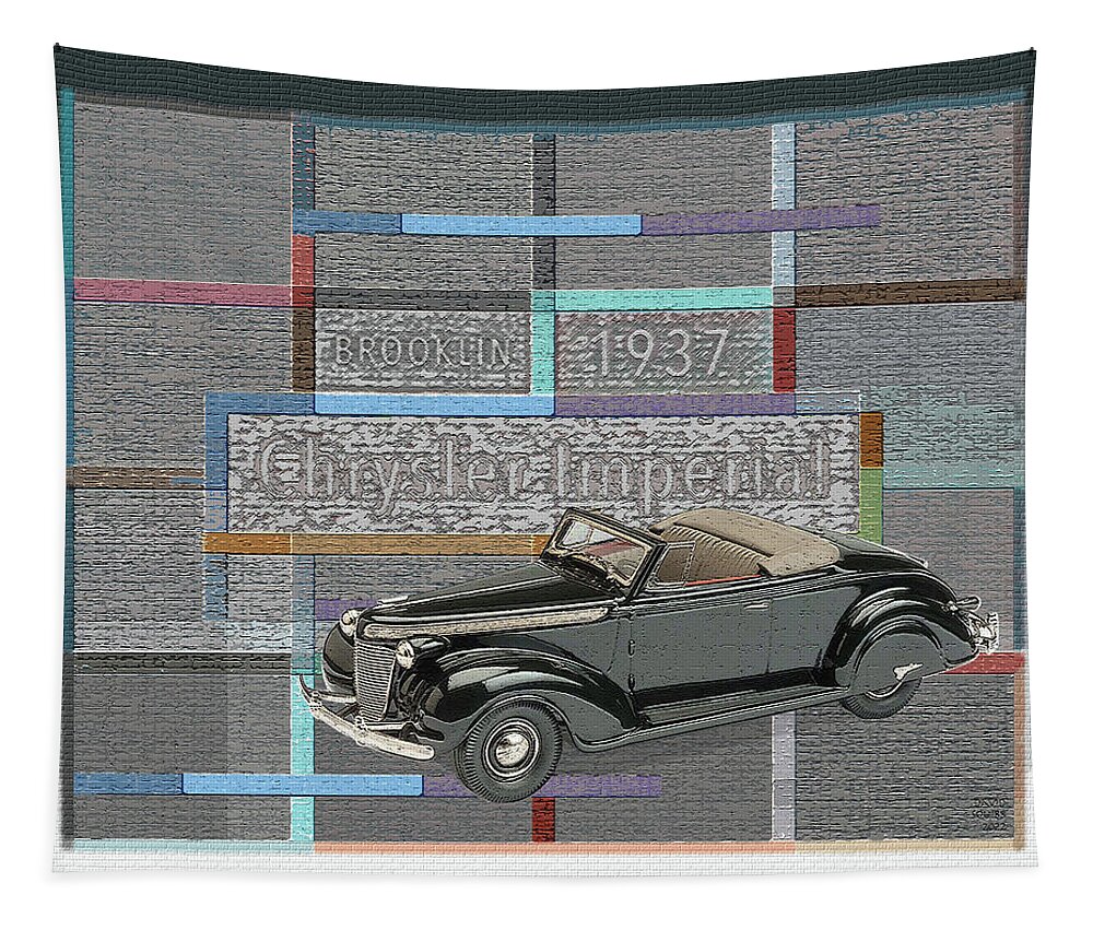 Brooklin Models Tapestry featuring the digital art Brooklin Models / Chrysler Imperial by David Squibb
