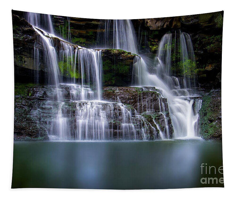 Mystic Tapestry featuring the photograph Brush Creek Falls II by Shelia Hunt