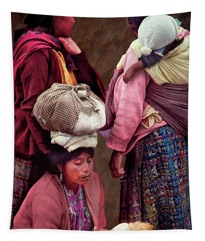 Guatemala Tapestry featuring the photograph Brushes by Harry Spitz