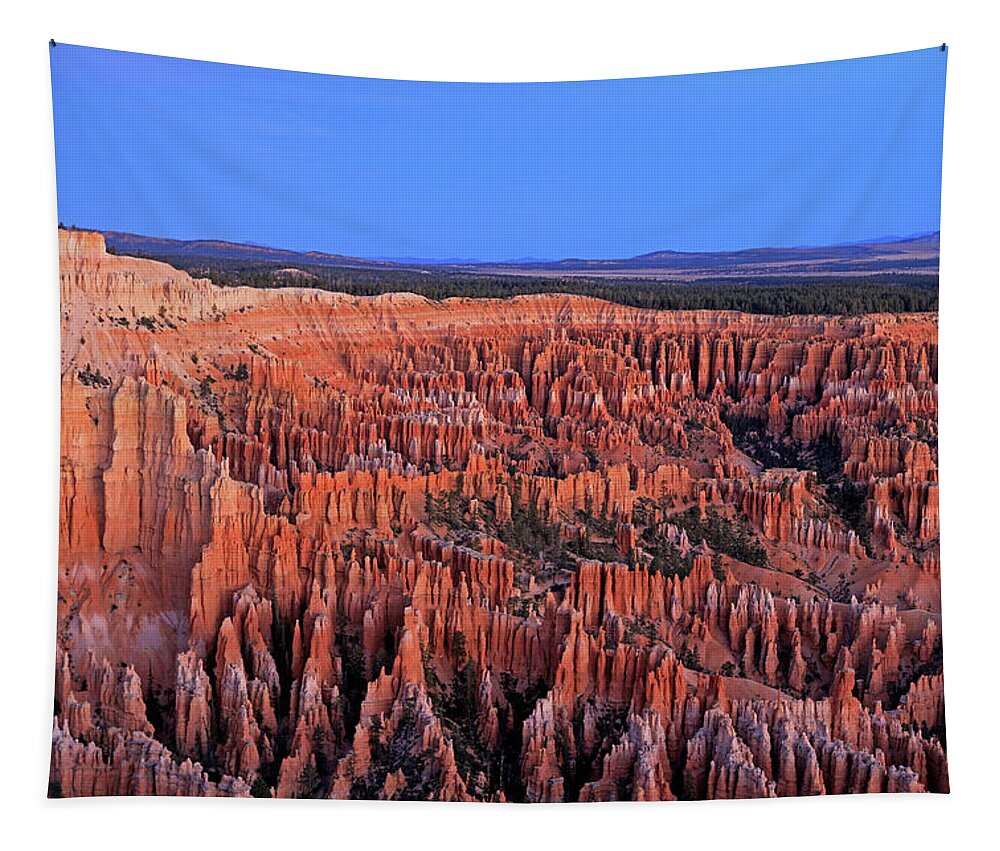 Bryce Canyon National Park Tapestry featuring the photograph Bryce Canyon National Park - Sunrise by Richard Krebs
