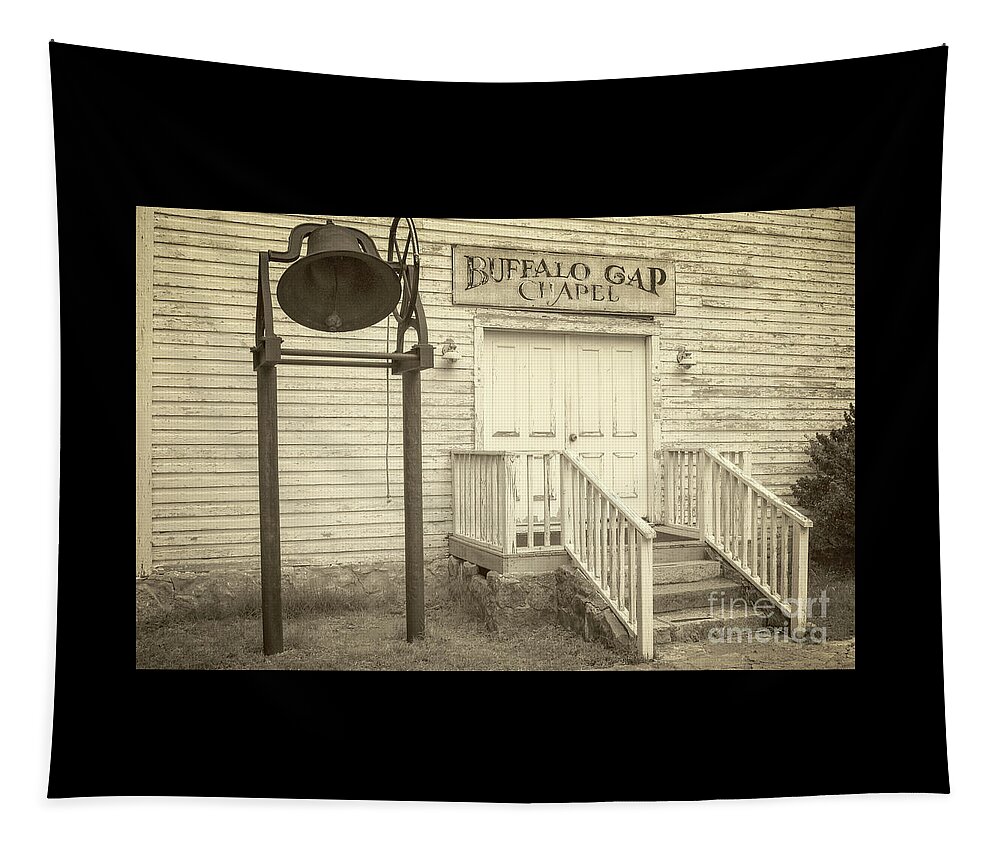 Buffalo Gap Chapel Tapestry featuring the photograph Buffalo Gap Chapel by Imagery by Charly