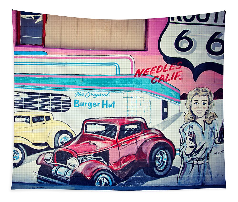Burger Hut Tapestry featuring the photograph Burger Hut by Tatiana Travelways