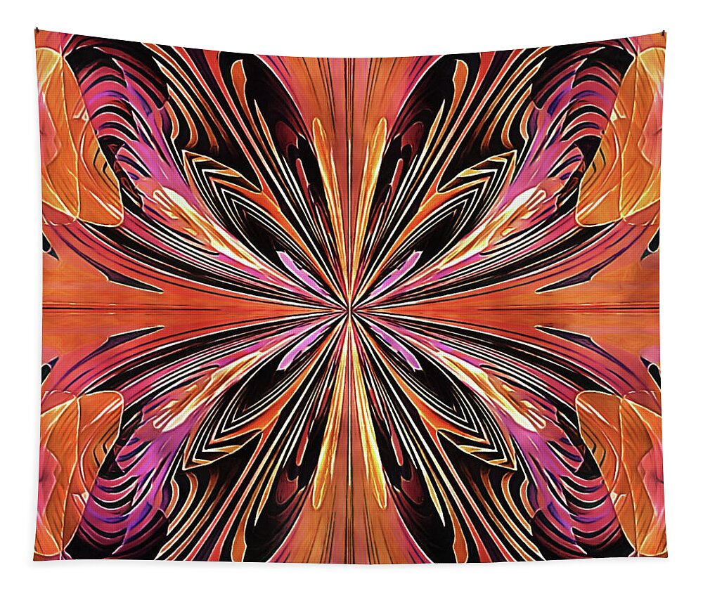 Art Nouveau Butterfly Tapestry featuring the digital art Butterfly Art Nouveau by Susan Maxwell Schmidt