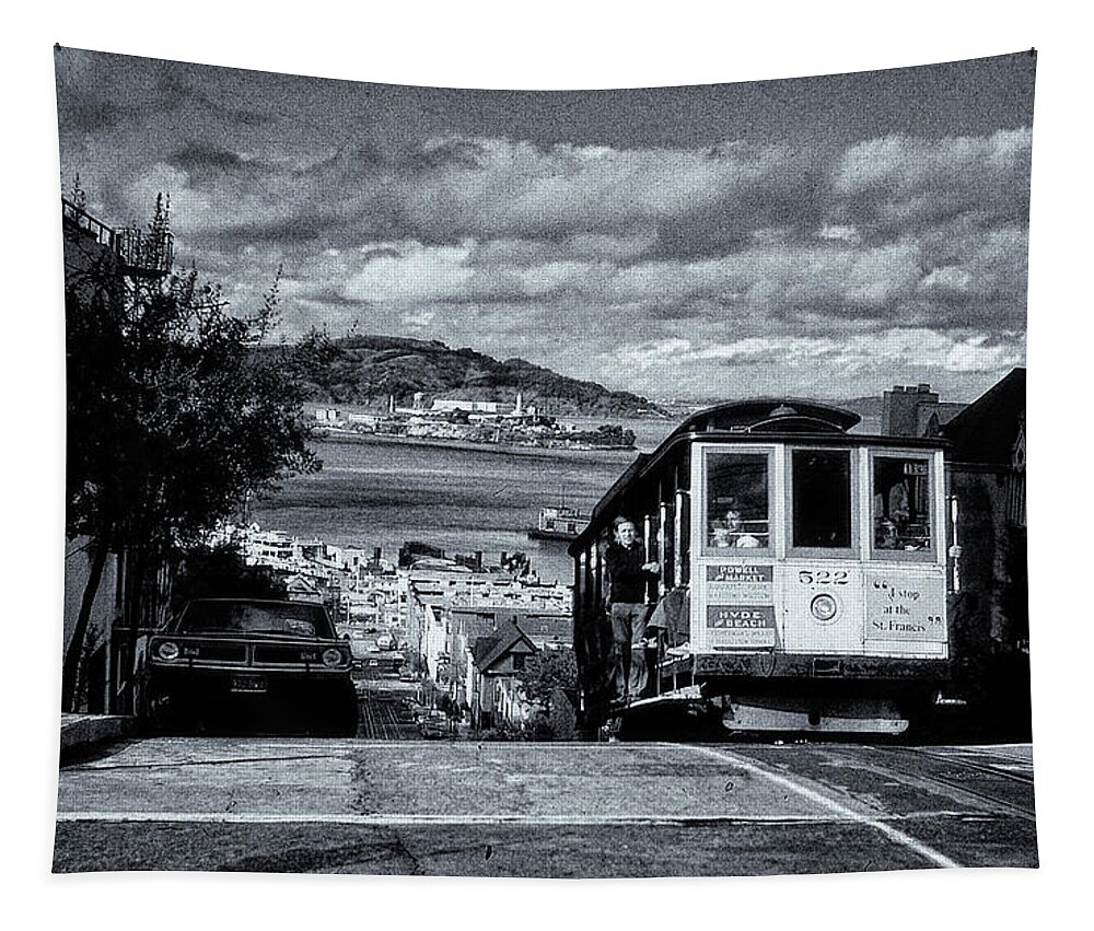 The Buena Vista Tapestry featuring the photograph Cable Car by Tom Singleton