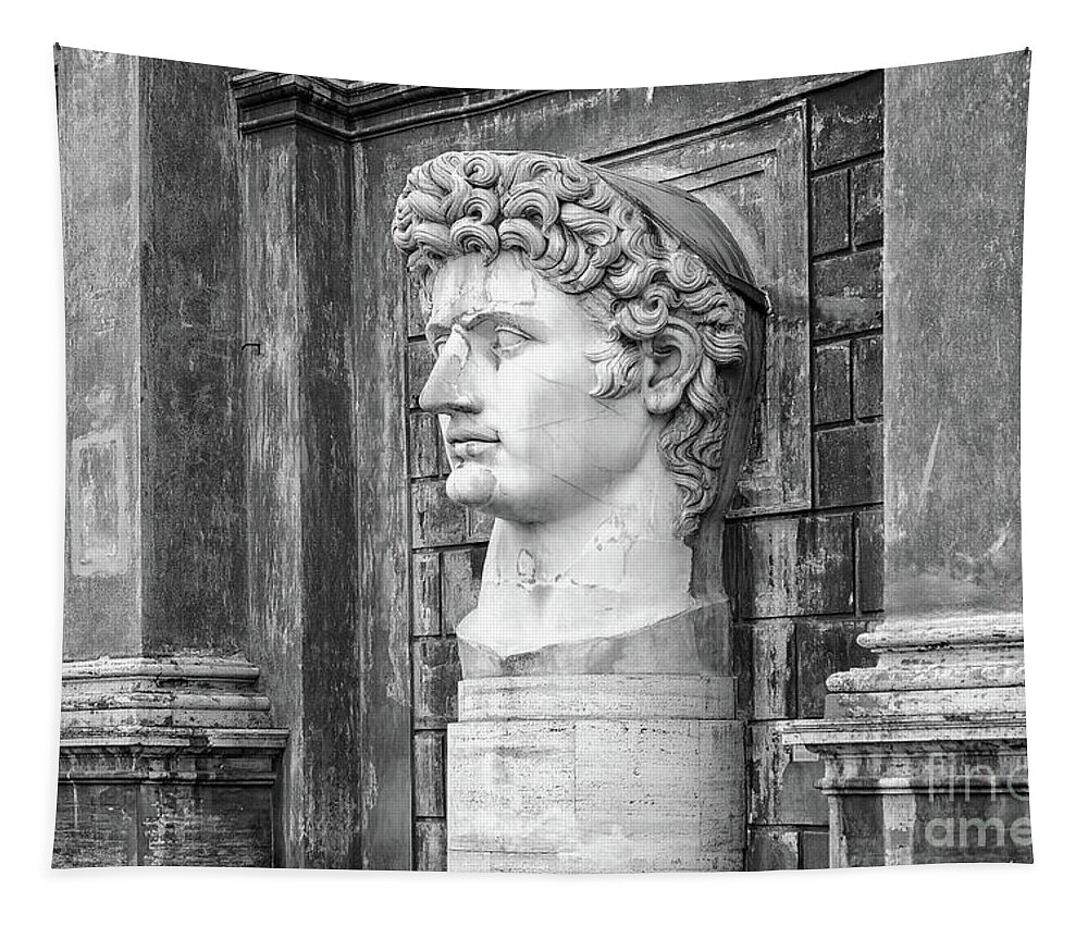 Gaius Julius Caesar Tapestry featuring the photograph Caesar Augustus at Vatican Museums by Stefano Senise