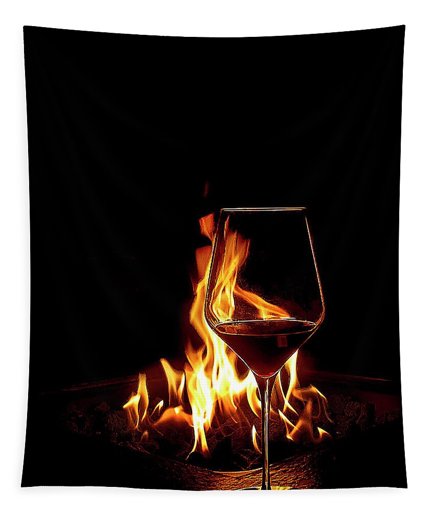 California Red Wine Tapestry featuring the photograph Cali Red Evening by Jill Love