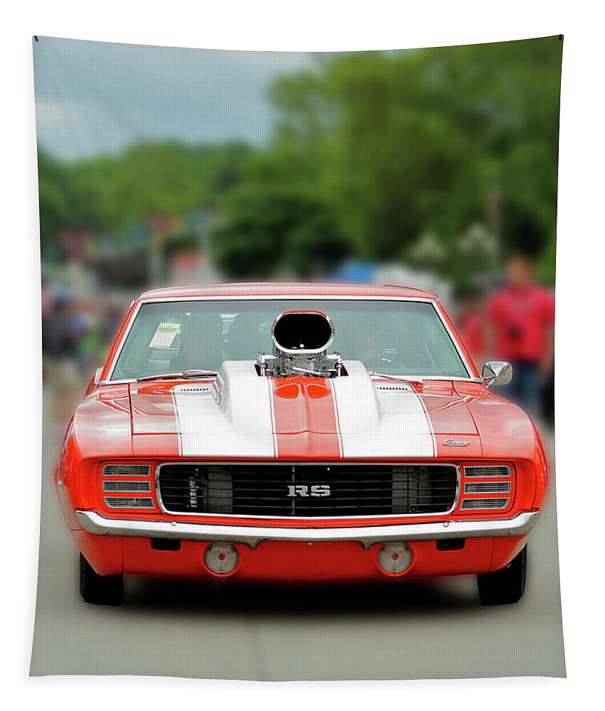 Chevrolet Camaro Rs Tapestry featuring the photograph Camaro RS by Lens Art Photography By Larry Trager