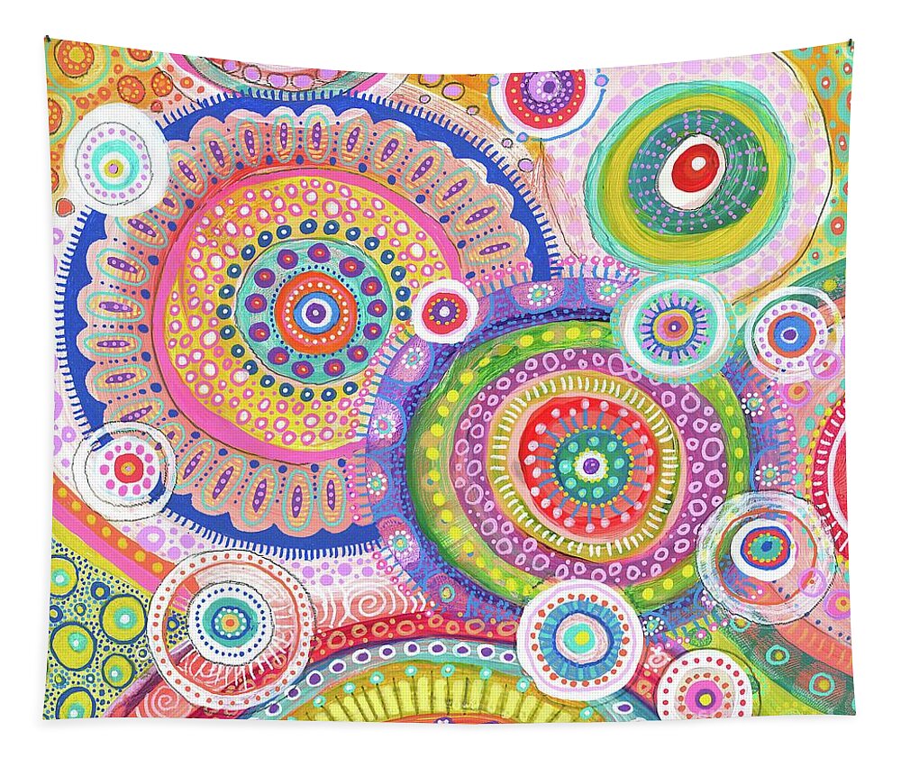 Candy Land Tapestry featuring the painting Candy Land by Tanielle Childers