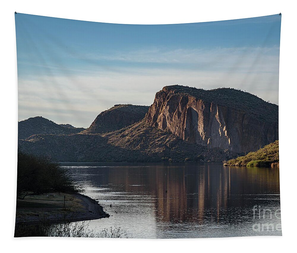 Lake Tapestry featuring the photograph Canyon Lake Serenity by Jeff Hubbard